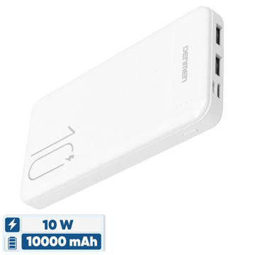 تصویر  پاوربانک 10 وات وی دنمن وی مدل dp 09 ظرفیت 10000 میلی آمپر ساعت