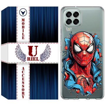 تصویر  کاور یوریل قاب مدل Clear کد 34 طرح اسپایدرمن مناسب برای گوشی موبایل سامسونگ Galaxy A12 / A12 Nacho / M12 / F12