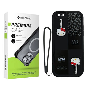 تصویر  کاور موفی مدل Silicone Puffer Hello Kitty Strap مناسب برای گوشی موبایل اپل  iPhone 7 / 8 به همراه بند