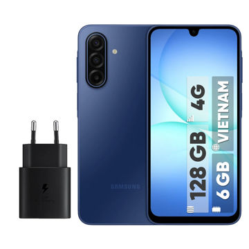 تصویر  گوشی موبایل سامسونگ مدل Galaxy A17 4G دو سیم کارت ظرفیت 128 گیگابایت و رم 6 گیگابایت - ویتنام به همراه شارژر 25 وات سامسونگ
