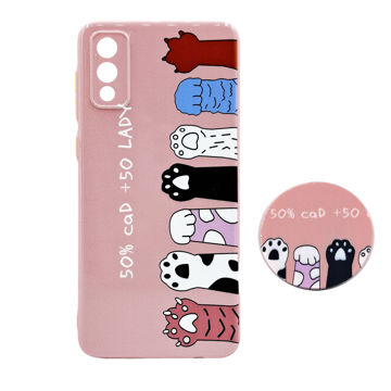 تصویر  کاور مدل 6HANDCAT uv مناسب برای گوشی موبایل سامسونگ Galaxy A02 / A022 / M02 به همراه پاپ سوکت