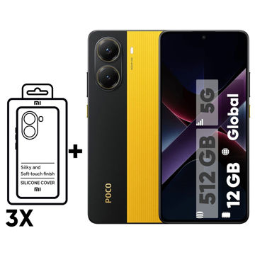 تصویر  گوشی موبایل شیائومی مدل Poco X7 Pro دو سیم کارت ظرفیت 512 گیگابایت و رم 12 گیگابایت - گلوبال - به همراه سه عدد قاب