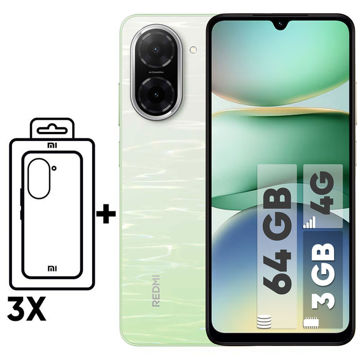 تصویر  گوشی موبایل شیائومی مدل Redmi A5 دو سیم کارت ظرفیت 64 گیگابایت و رم 3 گیگابایت - نسخه به همراه شارژر -  به همراه سه عدد قاب