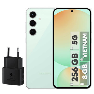 تصویر  گوشی موبایل سامسونگ مدل S24 FE دو سیم کارت ظرفیت 256 گیگابایت و رم 8 گیگابایت - ویتنام - به همراه شارژر 25 وات سامسونگ