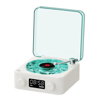 تصویر  اسپیکر بلوتوثی قابل حمل طرح گرامافونی مدل waves 