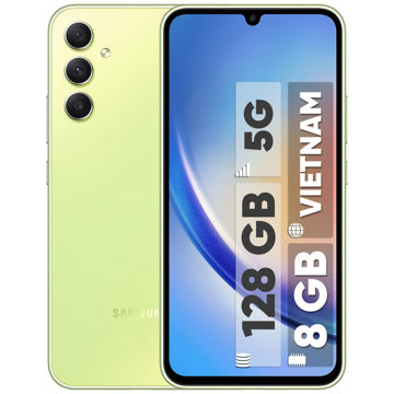 تصویر  گوشی موبایل سامسونگ مدل Galaxy A34 5G دو سیم کارت ظرفیت 128 گیگابایت و رم 8 گیگابایت به همراه شارژر سامسونگ  - ویتنام