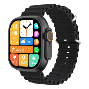 تصویر  ساعت هوشمند 49 میلی متری کیکیویر مدل w23 ultra3 با بند سیلیکونی