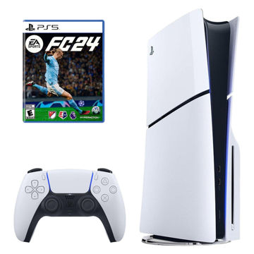 تصویر  کنسول بازی سونی مدل PlayStation 5 Slim ظرفیت یک ترابایت ریجن اروپا 2016A به همراه بازی EA Sports FC 24