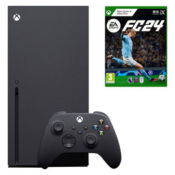 تصویر  کنسول بازی مایکروسافت مدل Xbox Series X ظرفیت 1 ترابایت به همراه بازی EA Sports FC 24