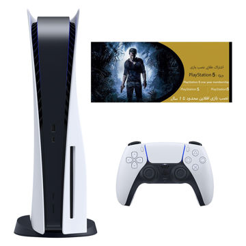 تصویر  کنسول بازی سونی مدل PlayStation 5 ظرفیت 825 گیگابایت ریجن 1200 آسیا به همراه کارت طلایی اشتراک نصب بازی