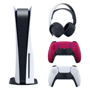 تصویر  کنسول بازی سونی مدل PlayStation 5 ظرفیت 825 گیگابایت ریجن 1200 آسیا به همراه دسته اضافی و هدست