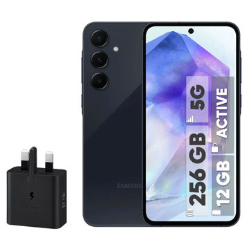 تصویر  گوشی موبایل سامسونگ مدل Galaxy A55 دو سیم کارت ظرفیت 256 گیگابایت و رم 12 گیگابایت - اکتیو - به همراه شارژر 25 وات سامسونگ