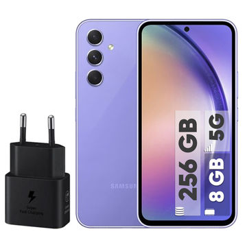 تصویر  گوشی موبایل سامسونگ مدل Galaxy A54 5G دو سیم کارت ظرفیت 256 گیگابایت و رم 8 گیگابایت - به همراه شارژر 25 وات سامسونگ