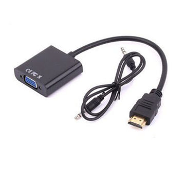 تصویر  مبدل HDMI به VGA مدل 2019 به همراه کابل صدا
