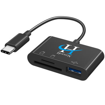 تصویر  مبدل USB-C به USB هارمن مدل CARDiREADER 500