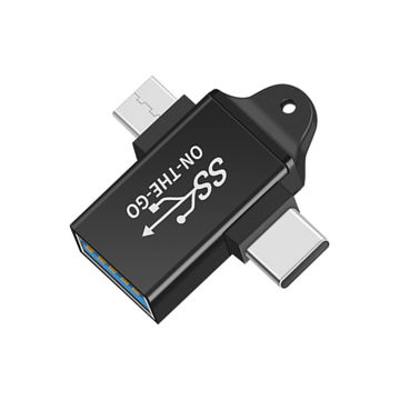 تصویر  مبدل OTG به USB-C و microUSB مدل On The Go