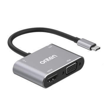 تصویر  مبدل USB-C به USB-C/HDMI/VGA/USB اونتن مدل OTN-95112