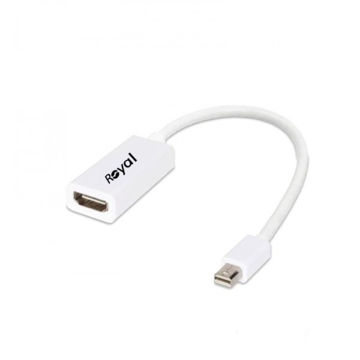 تصویر  مبدل mini DP به HDMI رویال مدل 2021 طول 0.3 متر