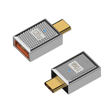 تصویر  مبدل USB 3.0 به USB-C مدل OTG Titanium ST بسته دو عددی